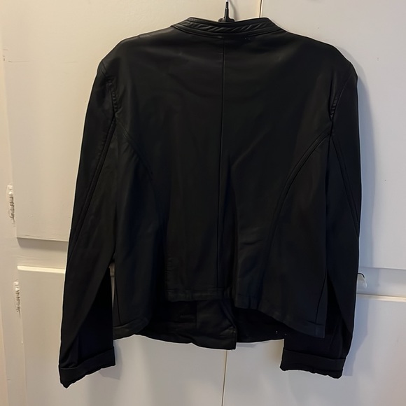 Sanctuary, faux, black leather jacket, size medium - Picture 3 of 3